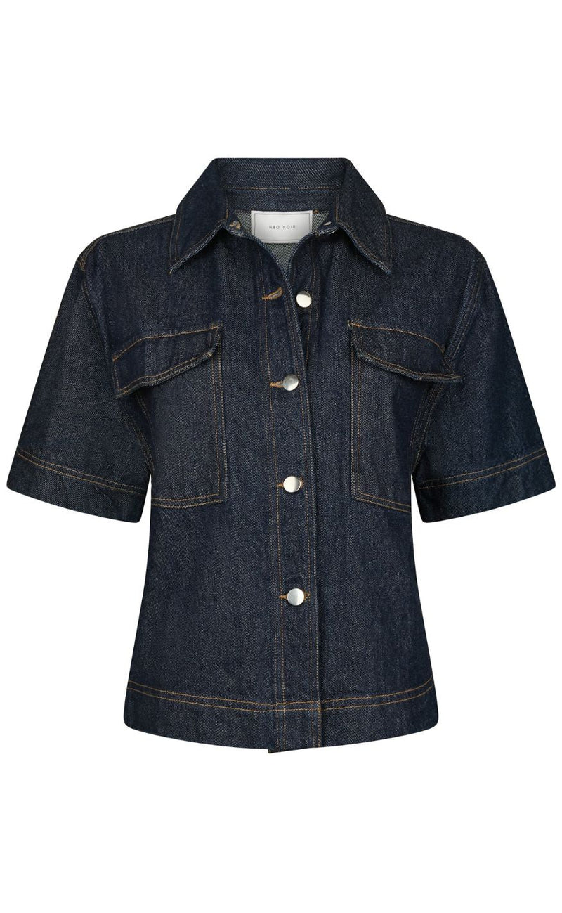 Neo Noir Skjorte - Tiki Denim - Dark Blue