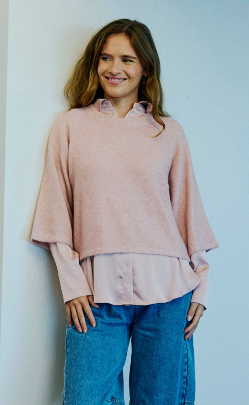Freequent Pullover - Grseshardy - Pale Mauve Melange
