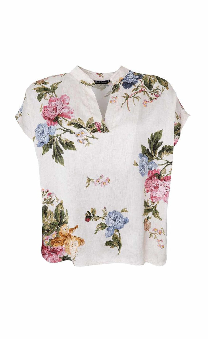 Black Colour Bluse - Zalina SS - Creme