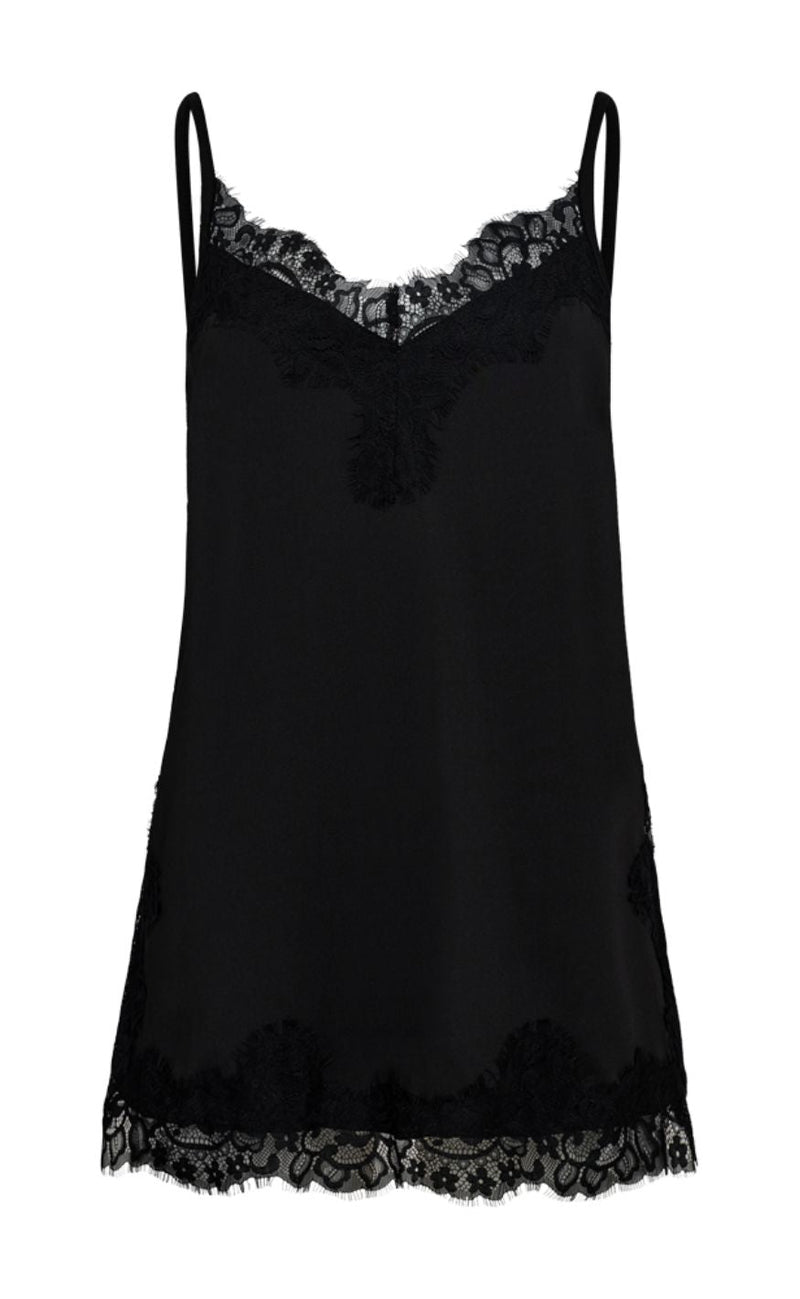 Freequent Topp - Bicco Lace - Black