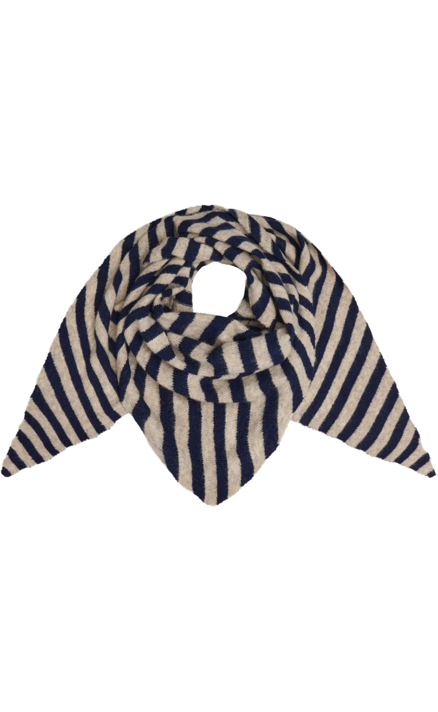 Marta Du Chateau Skjerf - Kitte - Navy/Taupe