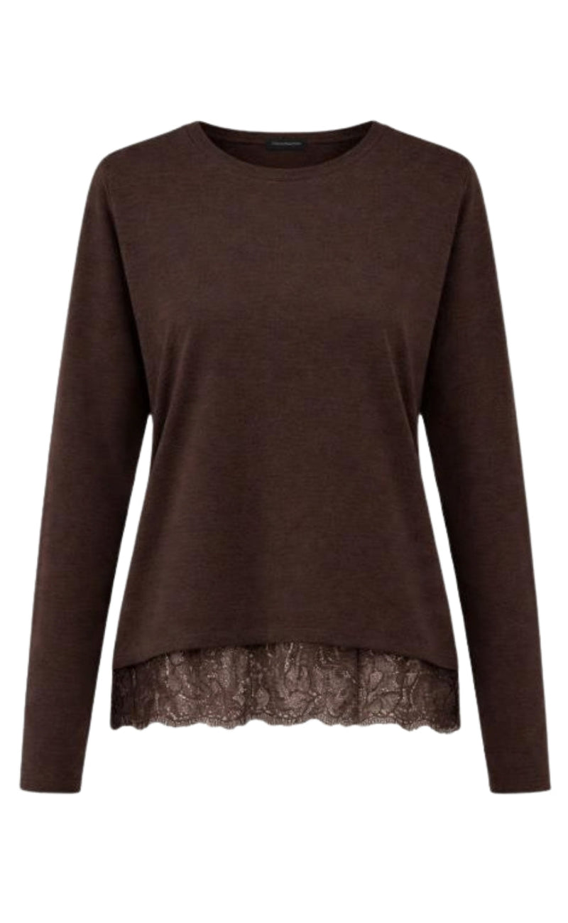 ONLY Bluse - Moster Lace - Chocolate Tone