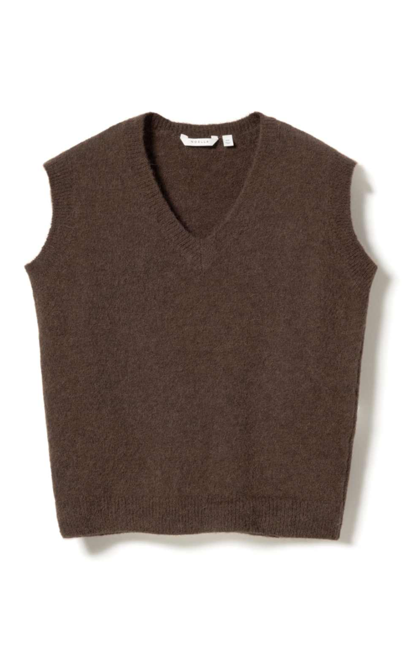 Noella Vest - Leatrice - Dark Brown