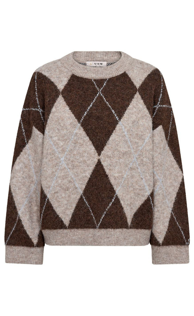 A-View Genser - Harlekin - Dark Brown