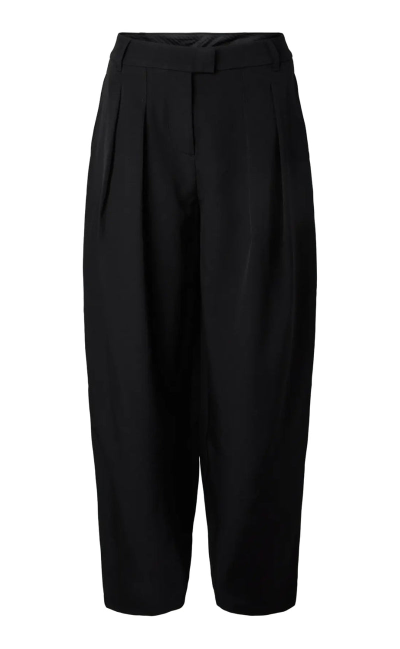 Pieces Bukser - Olivia MW Barrel - Black