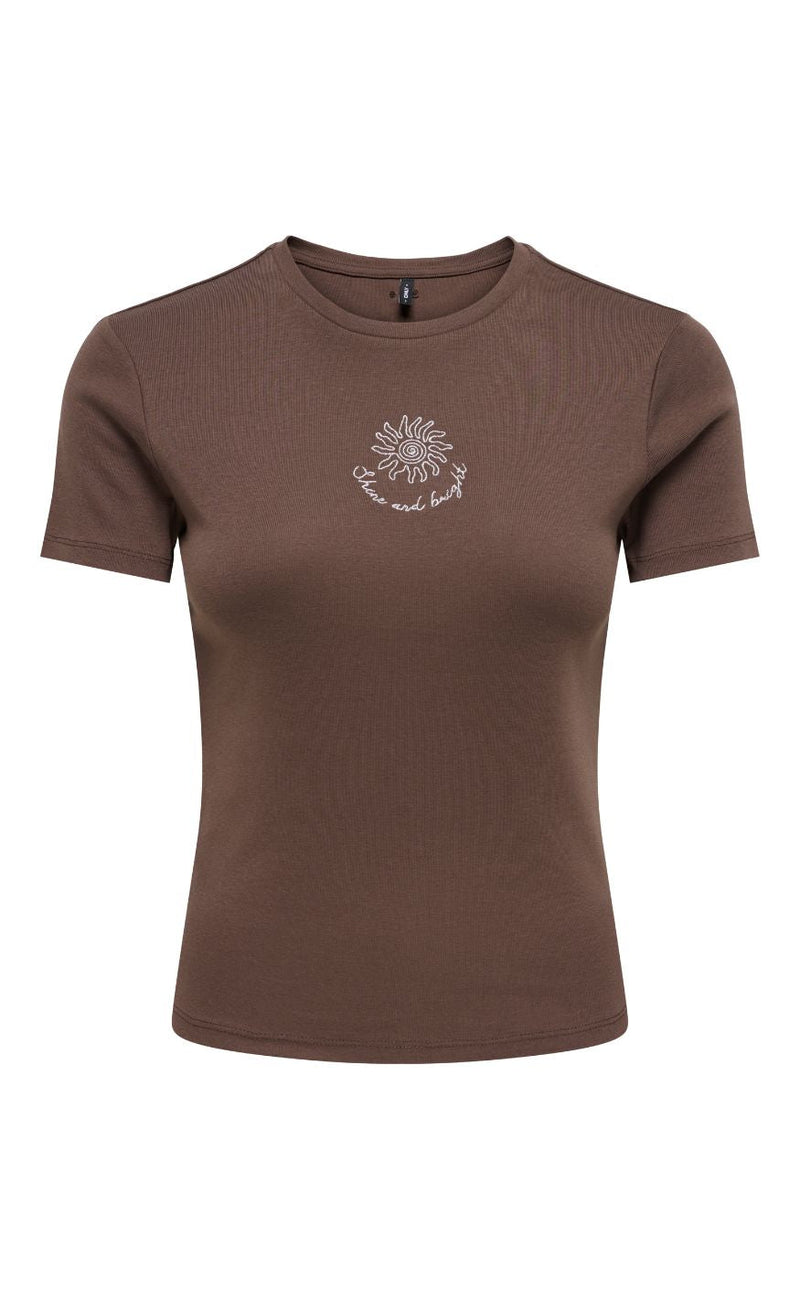 ONLY T-shirt - Kira New - Chocolate Martini Flower Daisy