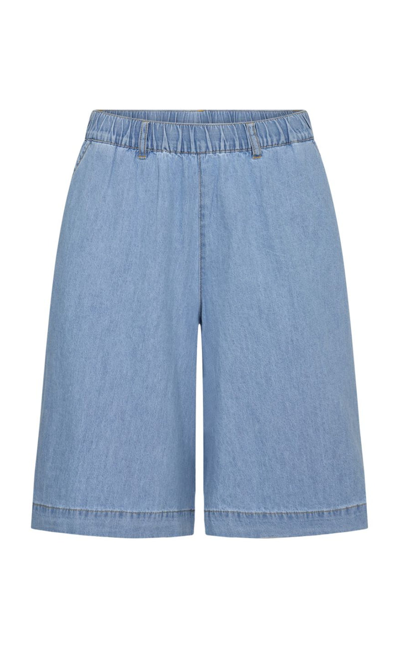 Freequent Shorts - Lisea Bermuda - Light Blue Denim