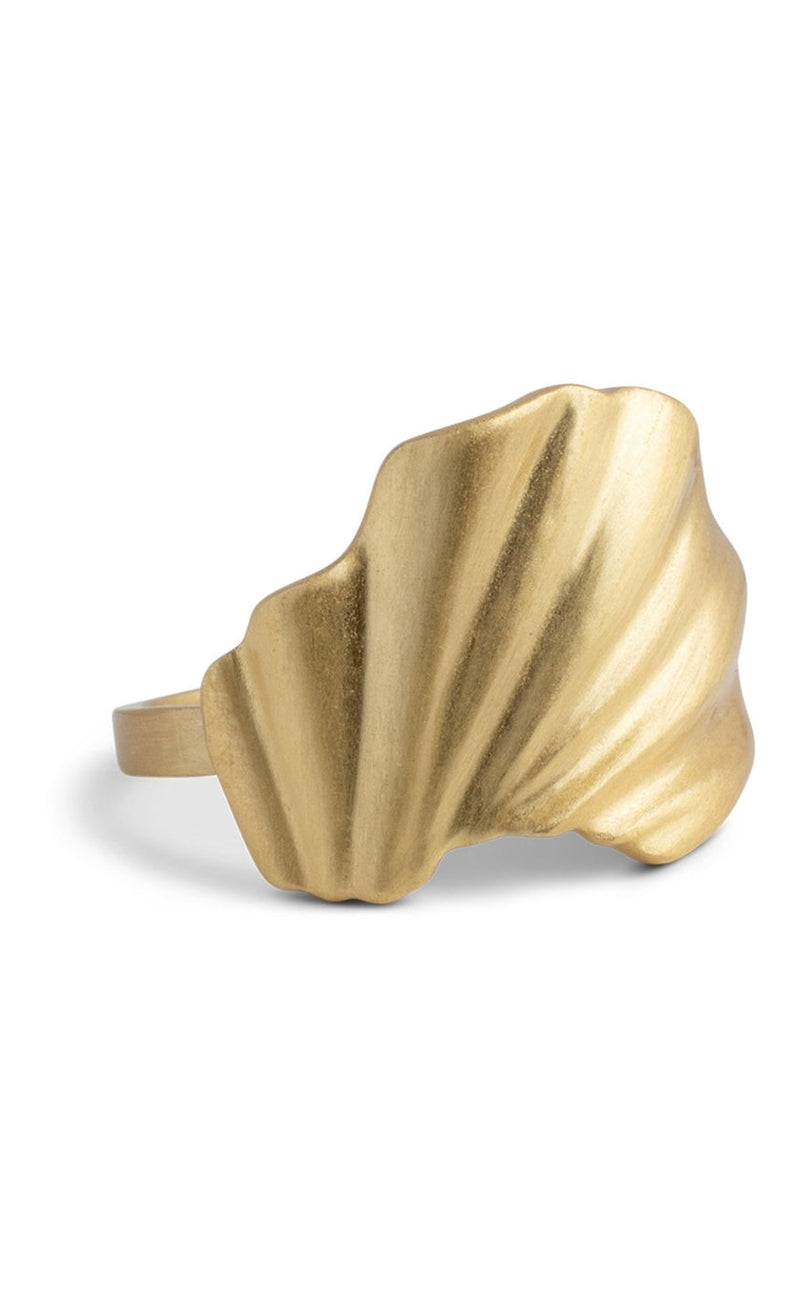 ENAMEL Copenhagen Ring - Wave - Gold Colour