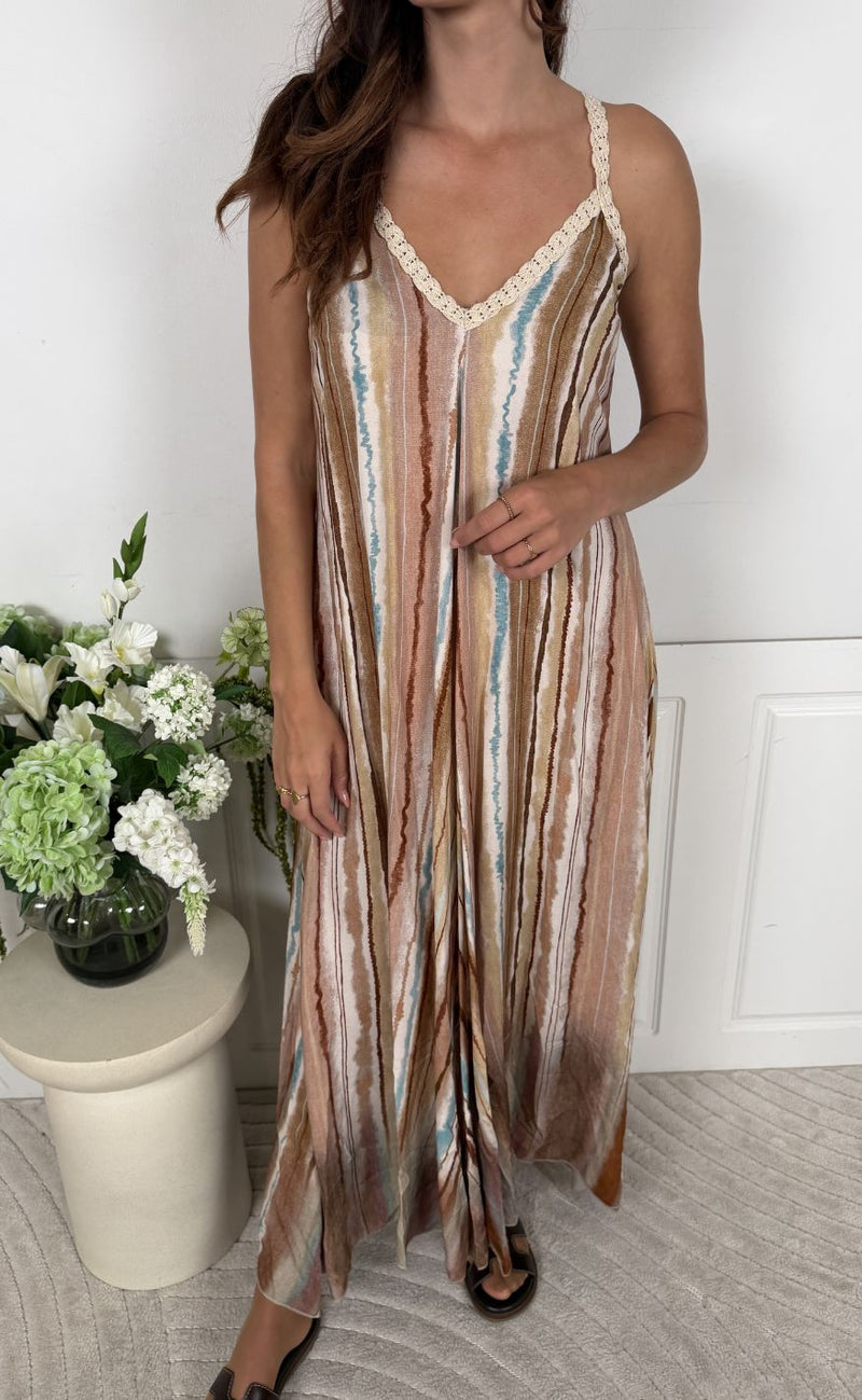 Marta Du Chateau Kjole - Violette - Beige