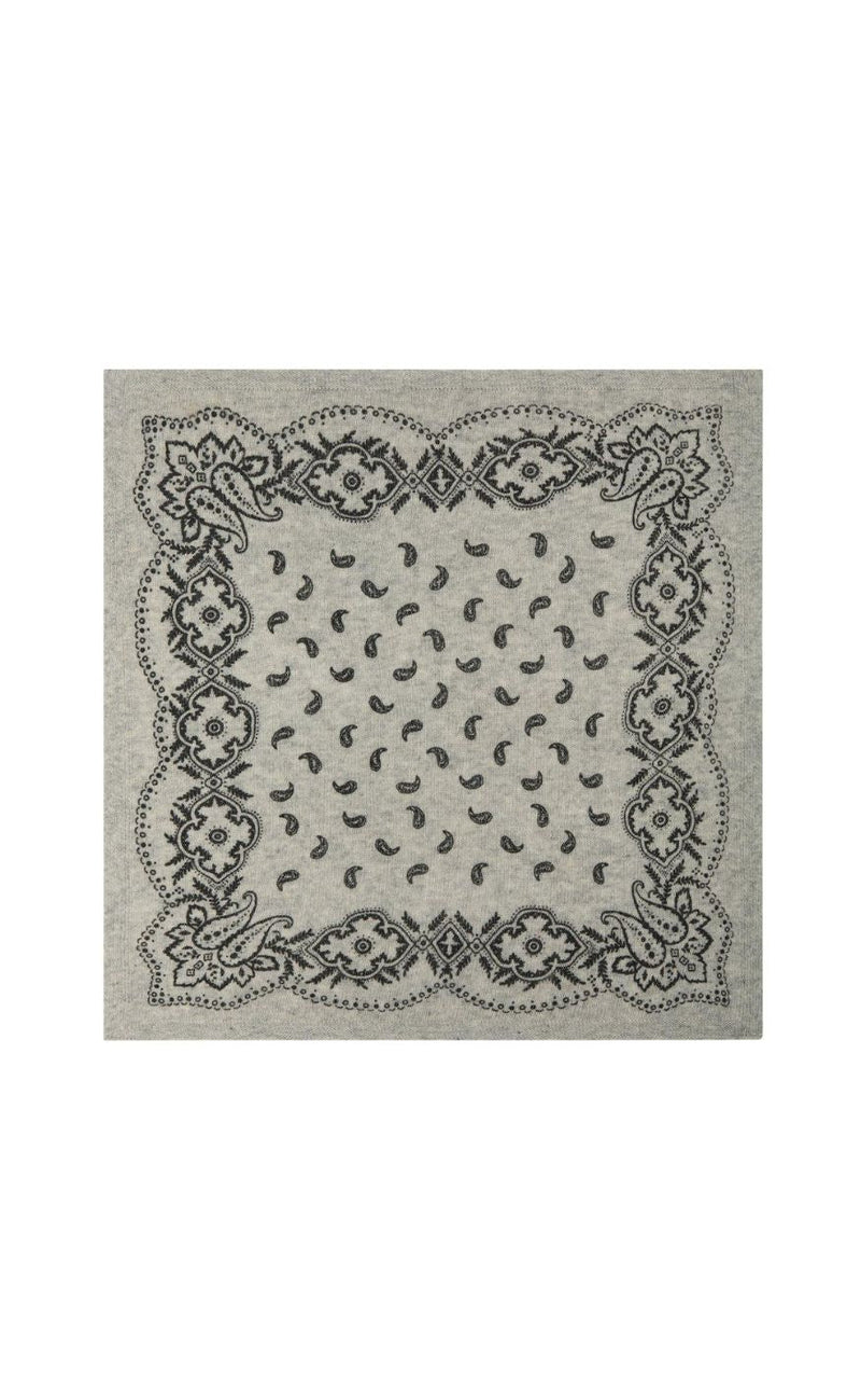 Neo Noir Skjerf - Adelina Paisley - Grey Melange