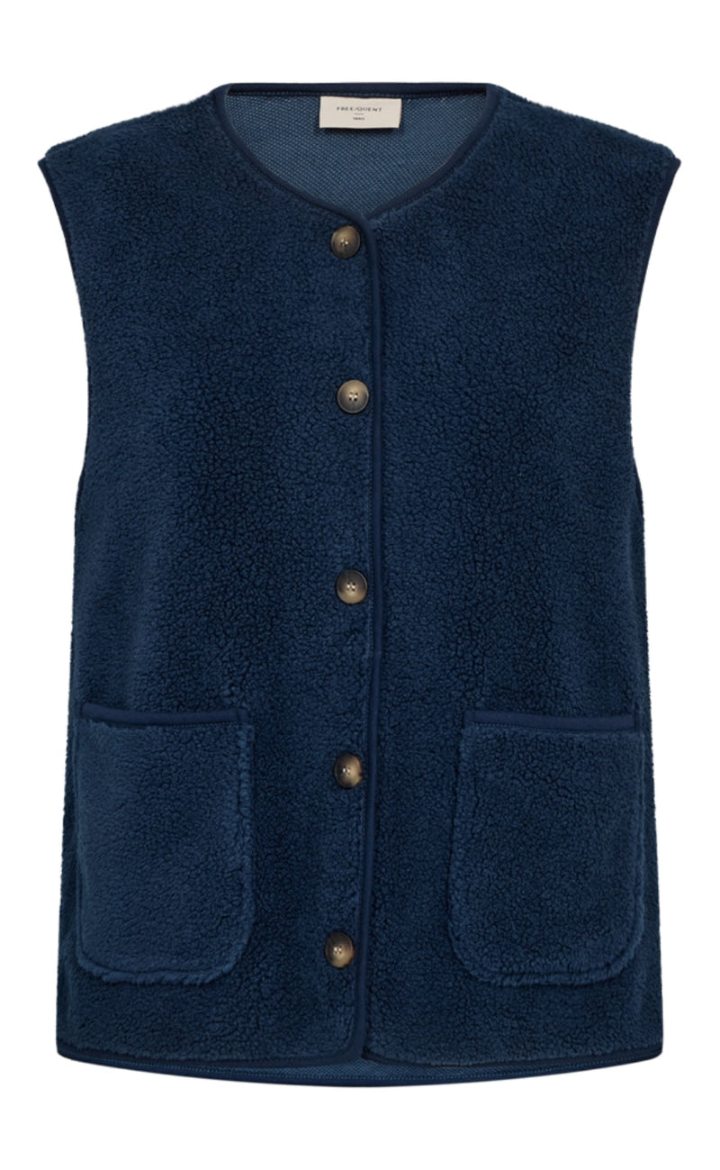 Freequent Vest - Teddy - Moonlit Ocean