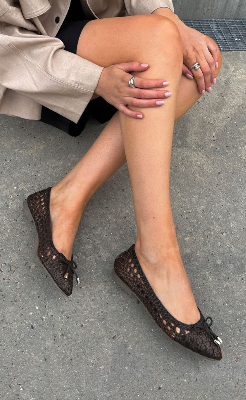 Copenhagen Shoes Ballerina - On My Love - Dark Brown