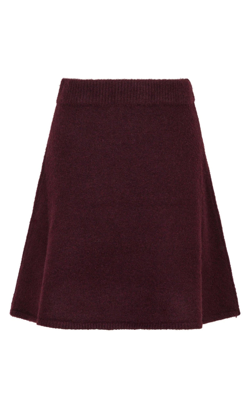 Neo Noir Skjørt - Gisa Knit - Wine