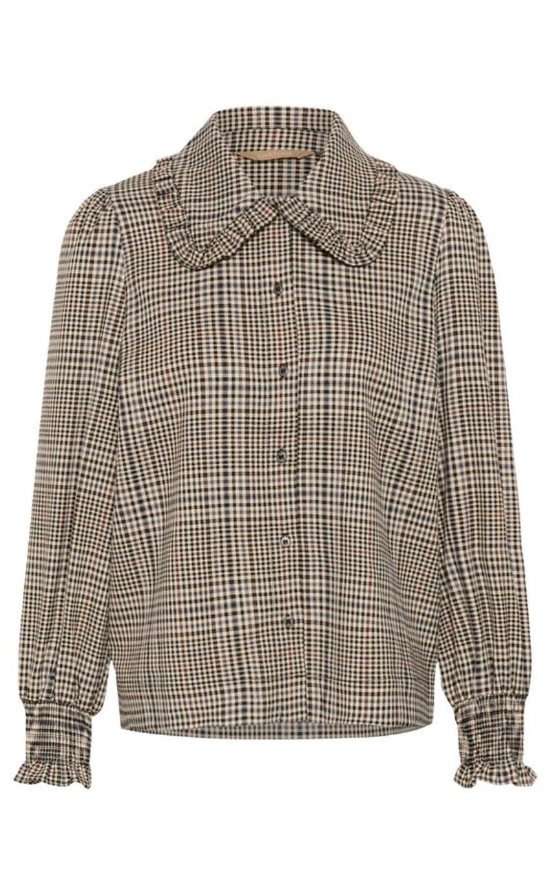 Culture Skjorte - Birsen - Black Check