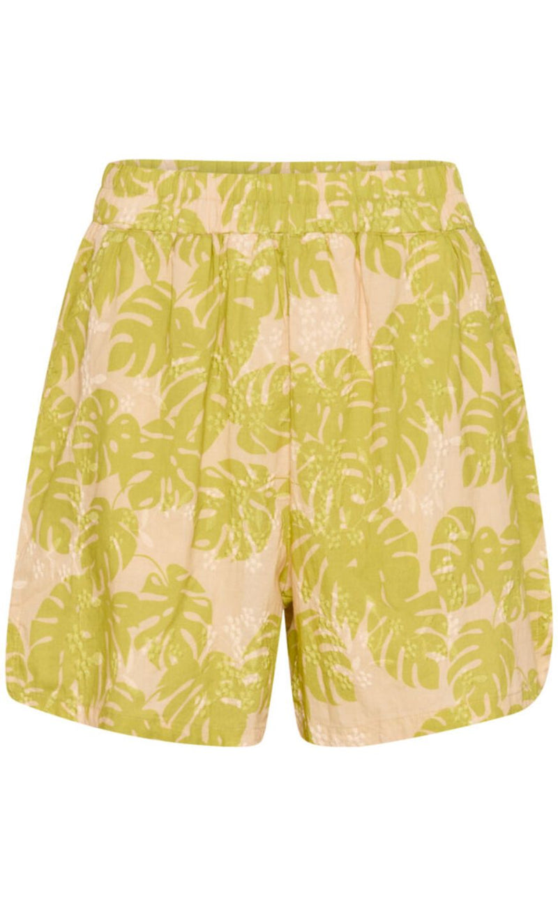 Culture Shorts - Debora - Green Palm Leaves