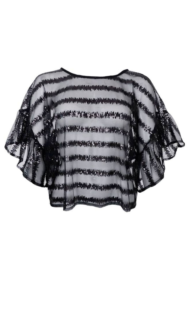 Black Colour Bluse - Lilliana - Black