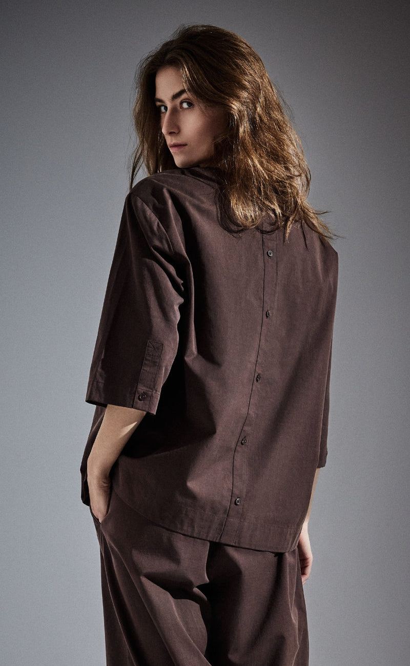Notyz Bluse - Taipei - Chocolate