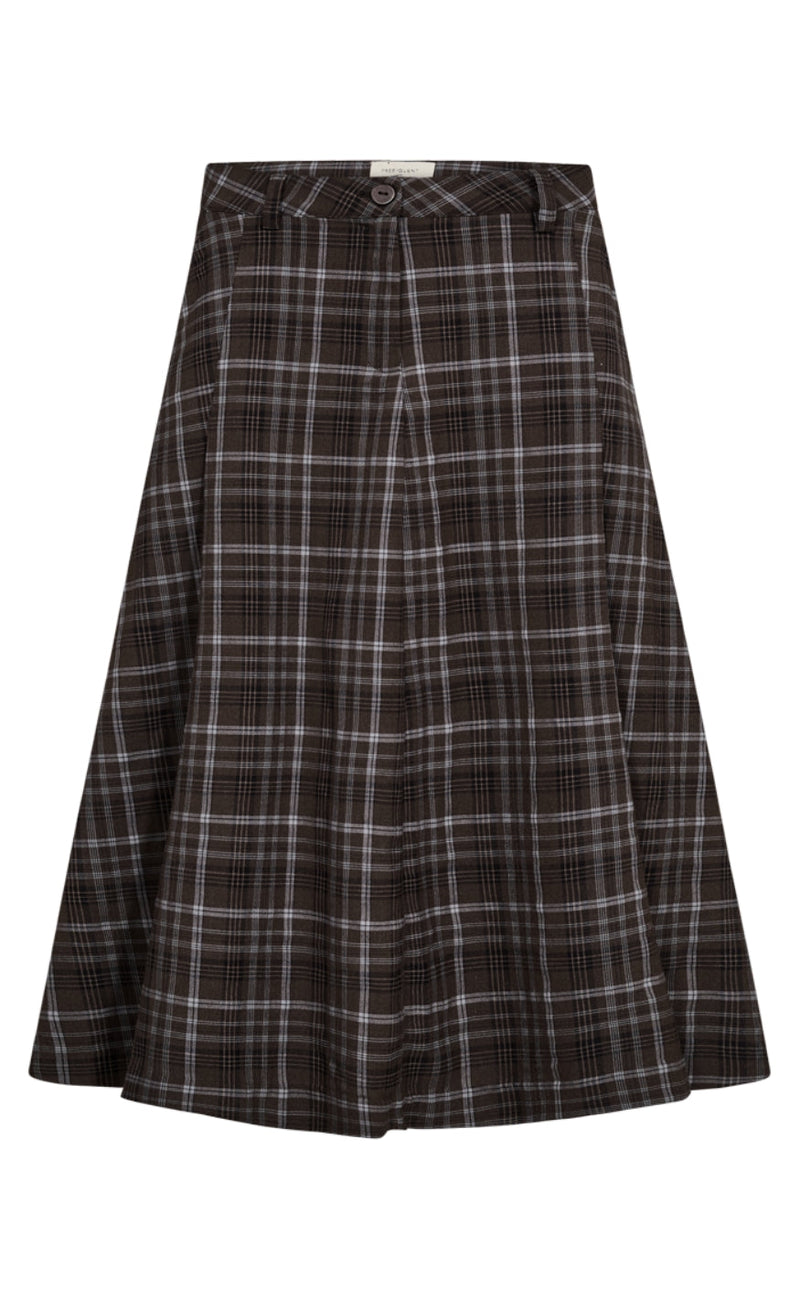 Freequent Skjørt - Kris - Mole w. Chambray Blue