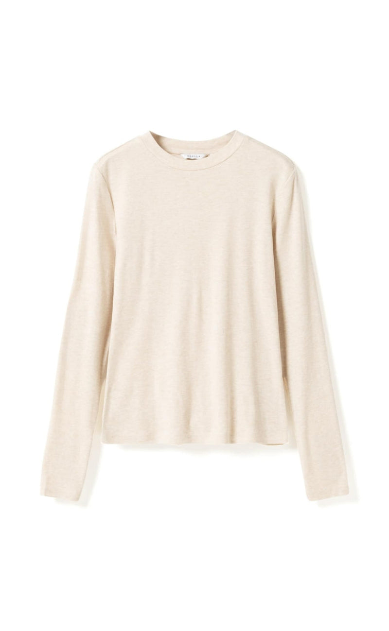 Noella Bluse - Lidie - Oatmeal Melange