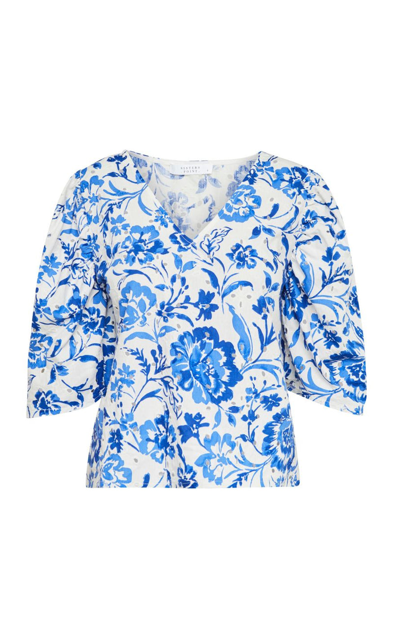 Sisters Point Topp - GILMA-N.T2 - Cream/Blue