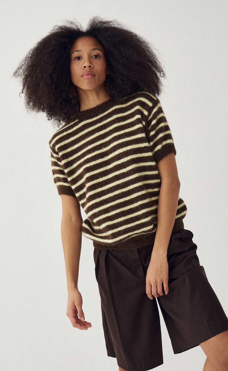 Noella Genser - Monikah - Brown Yellow Stripe