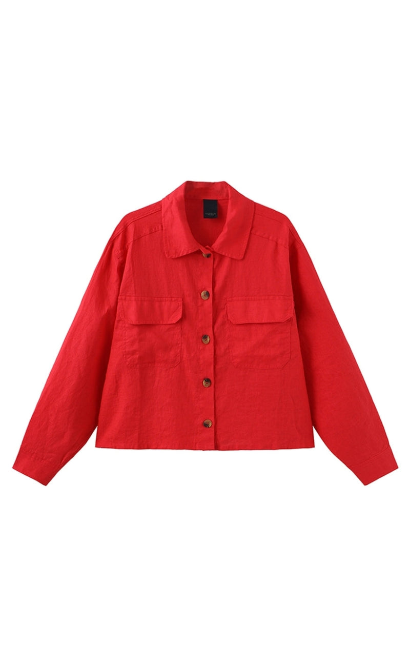 Luxzuz Skjorte - Ruby - 349 Flame Scarlet