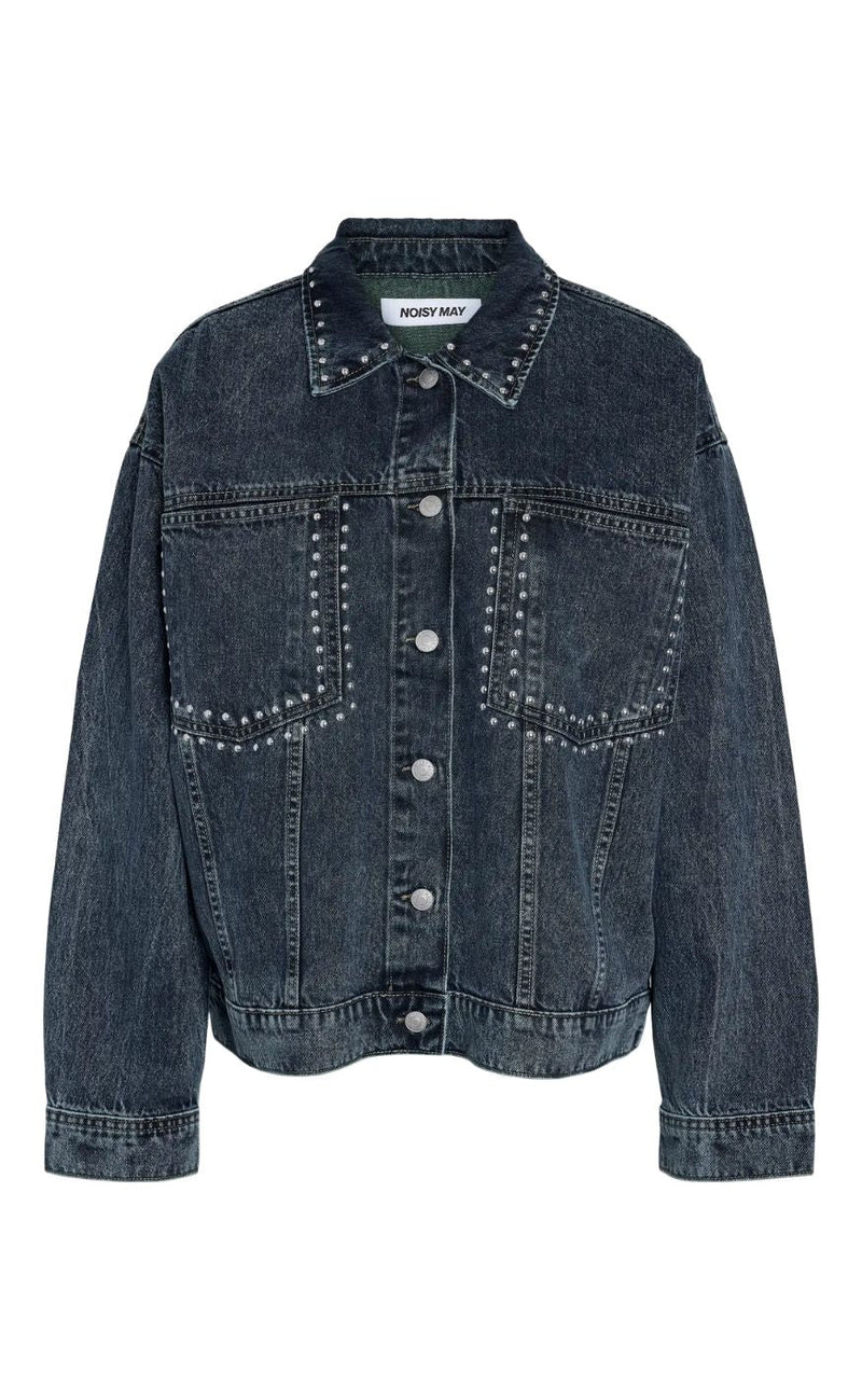 Noisy May Jakke - Oreon Kettie - Medium Blue Denim