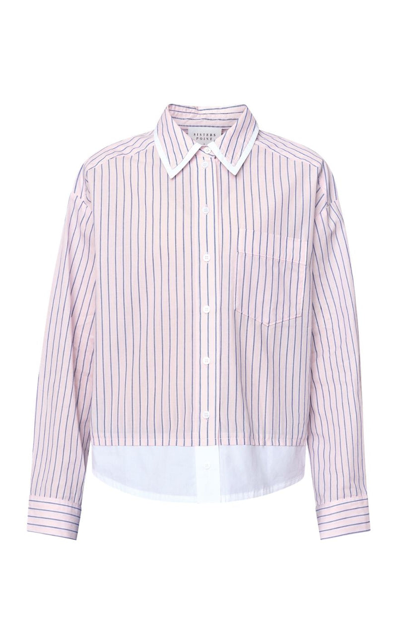 Sisters Point Skjorte - EDNA-SH - Rose/Navy Stripes