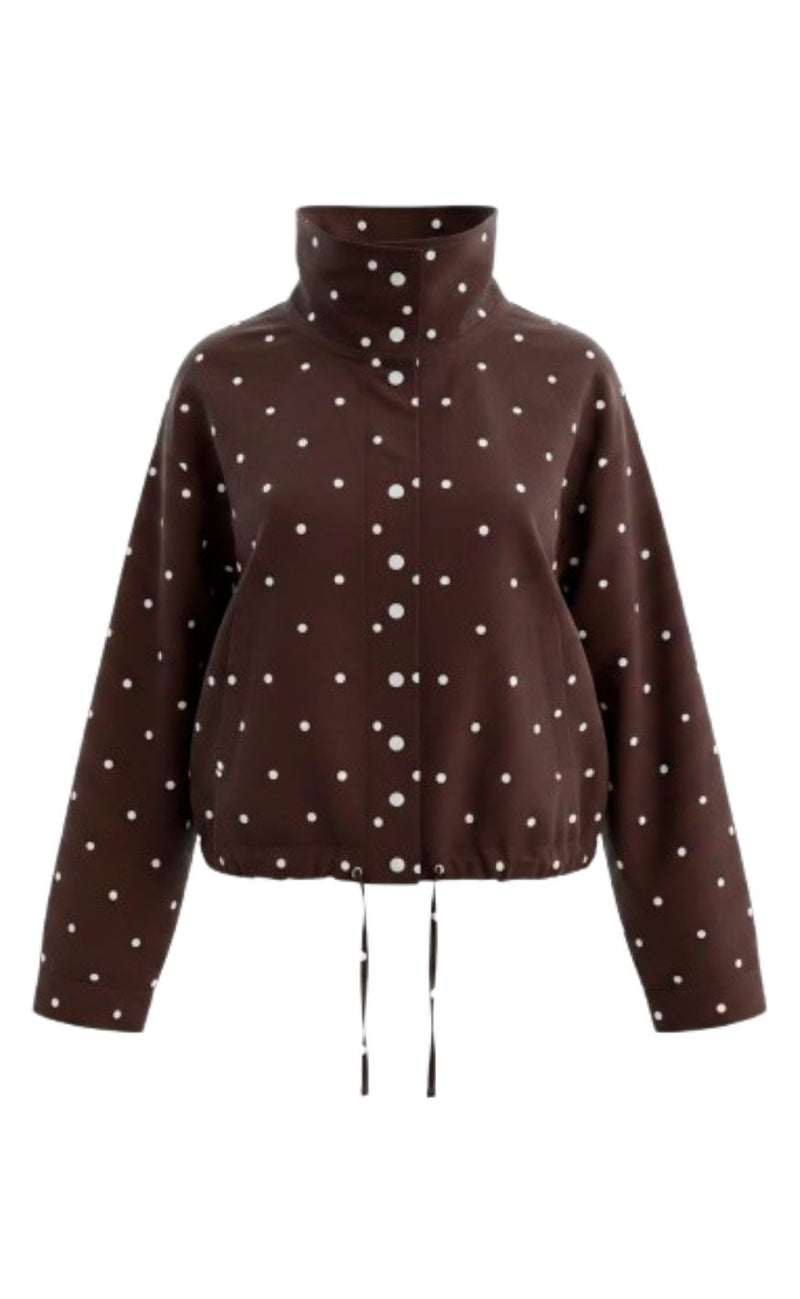 Continue Jakke - Stine Dot - Brown Dot