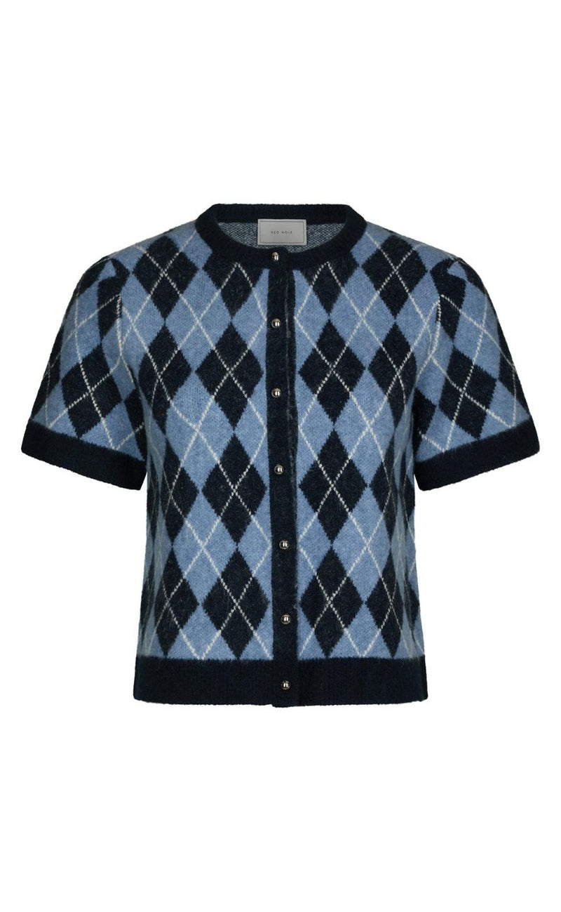 Neo Noir Cardigan - Allestar Check - Navy