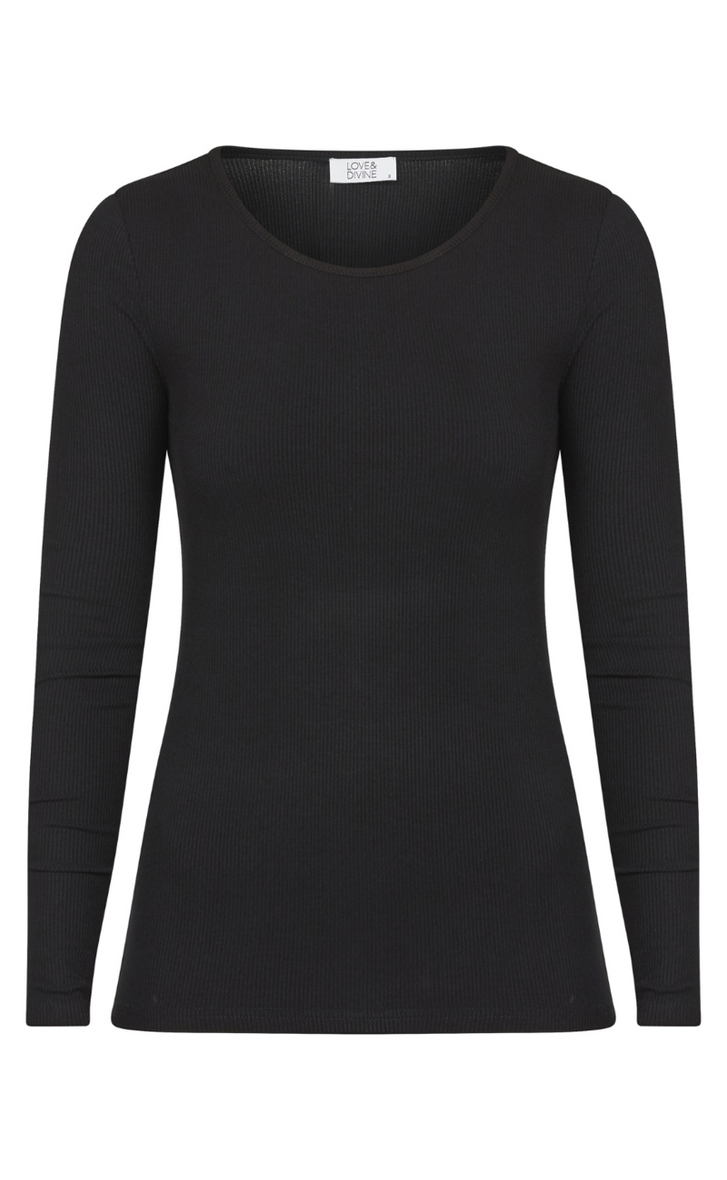 Love & Divine Bluse - Love1215 - Black