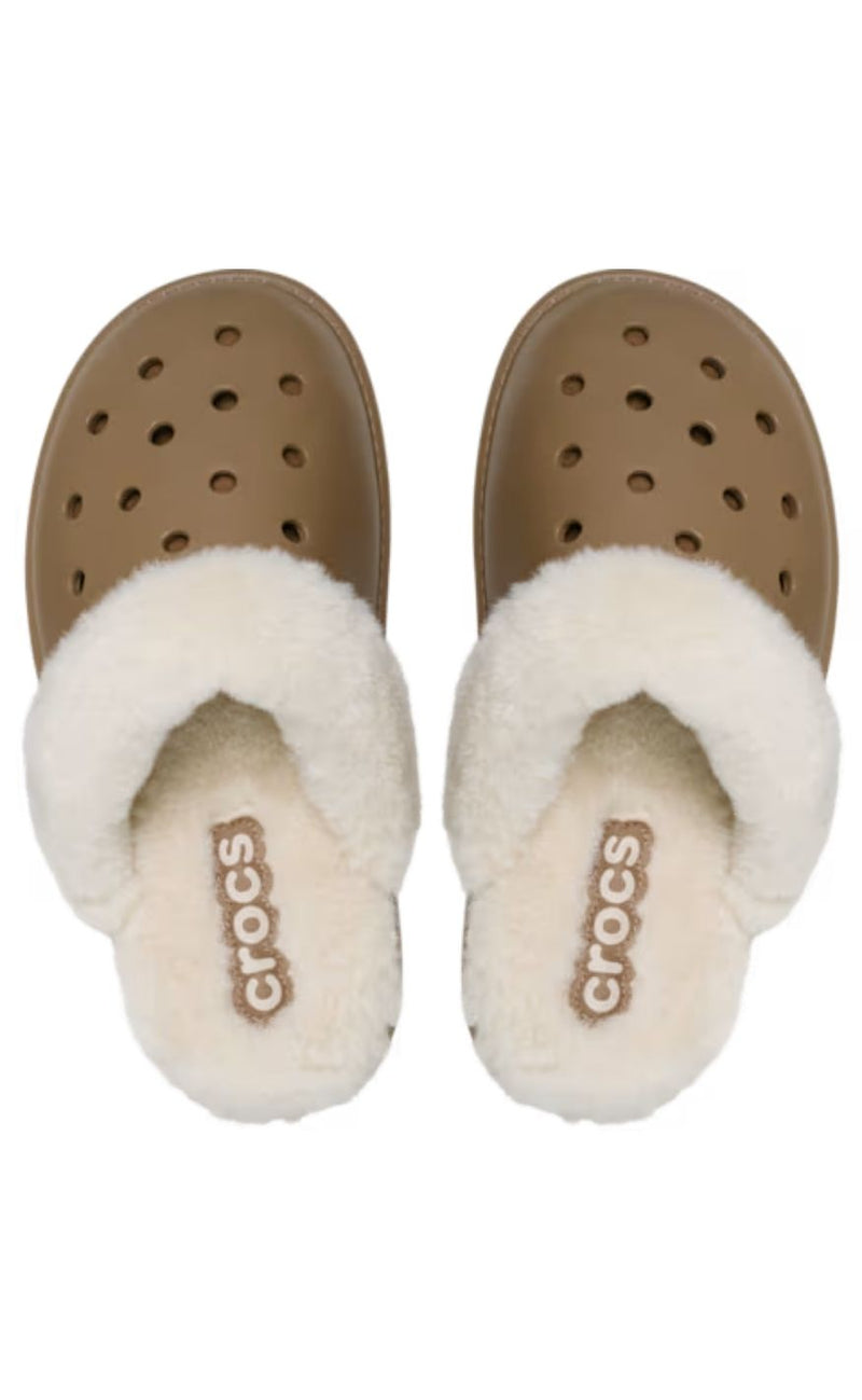 Crocs Træsko - Classic Fuzz Scuff - Sepia