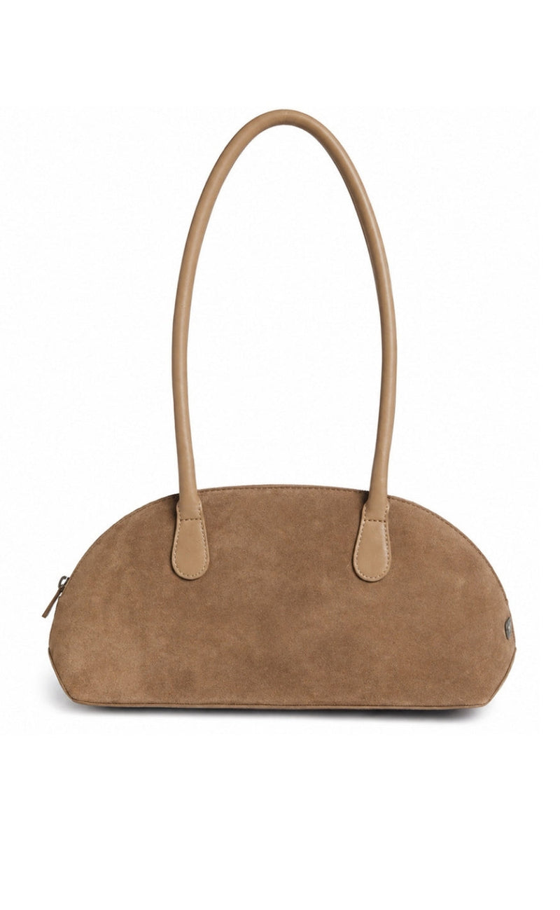 Depeche SkulderVeske - Bilbao Suede - Dark Mud