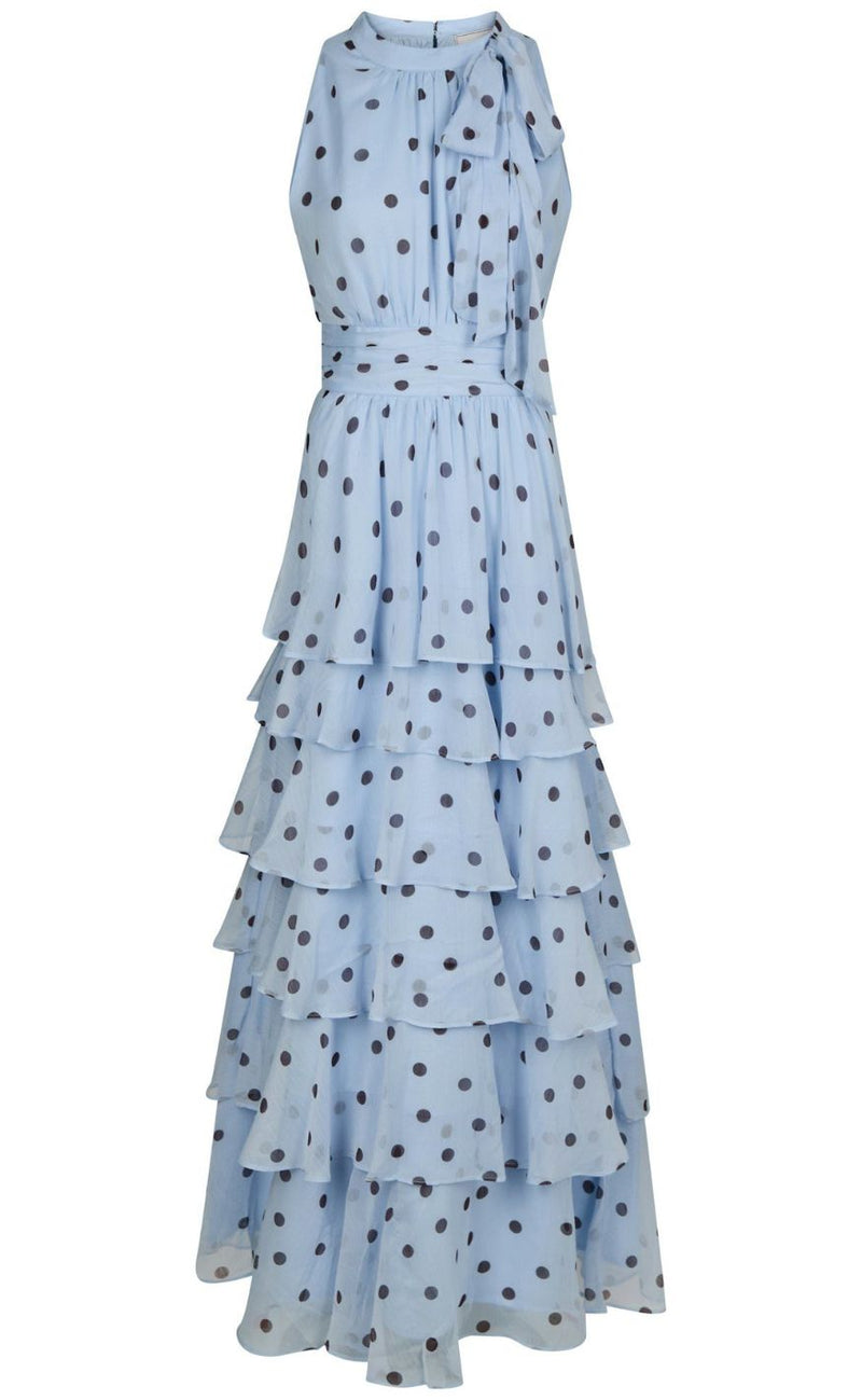Neo Noir Kjole - Marli Big Dot - Light Blue