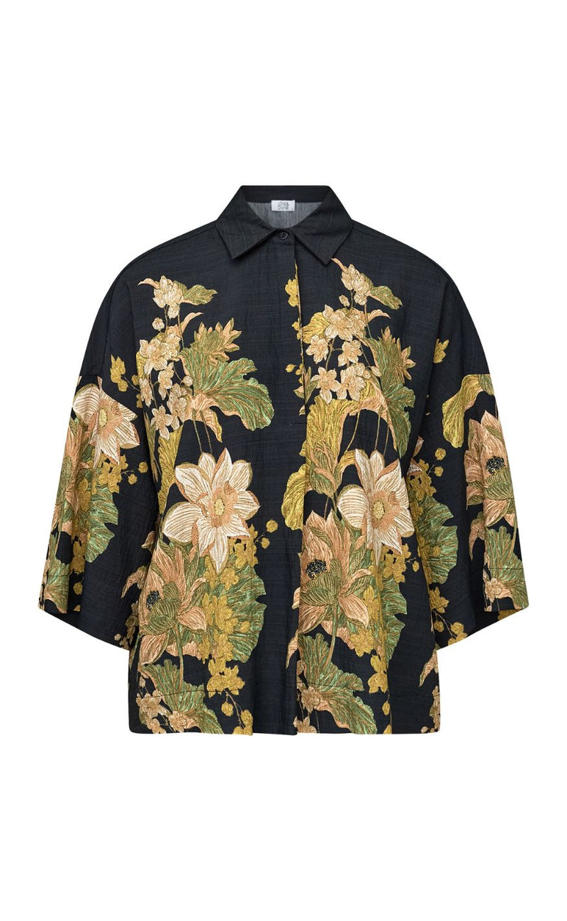 Love & Divine Bluse - Love1553 - Black Paisley