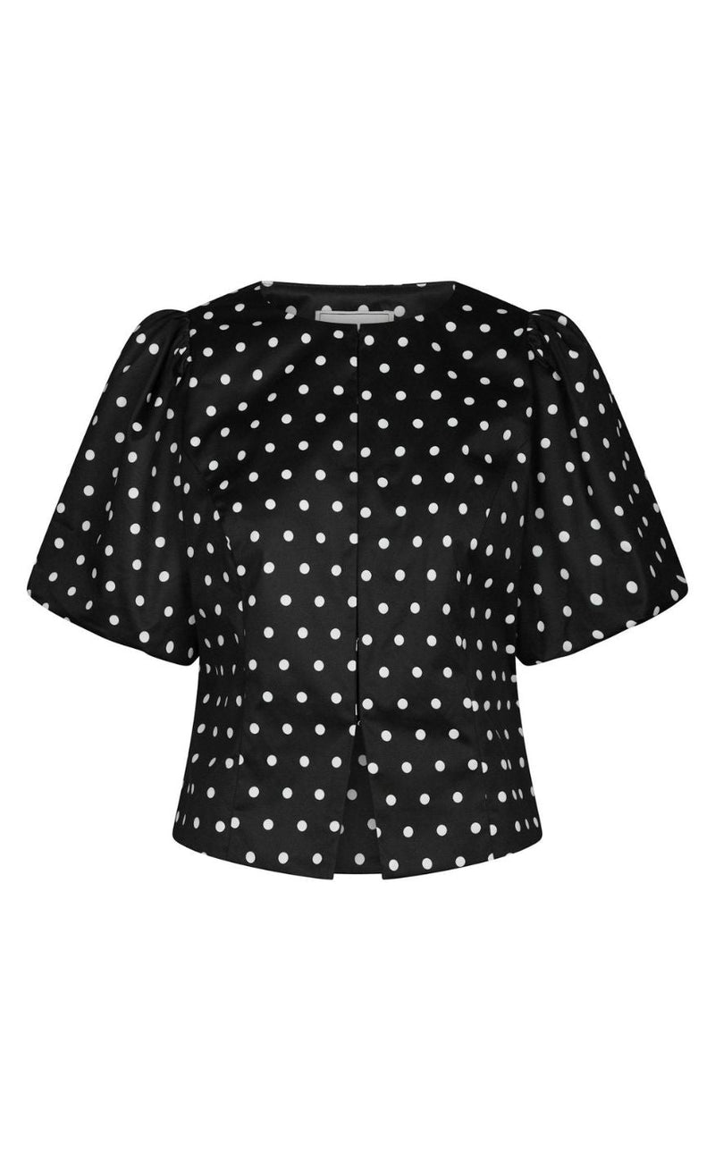 Neo Noir Bluse - Anela Dot - Black