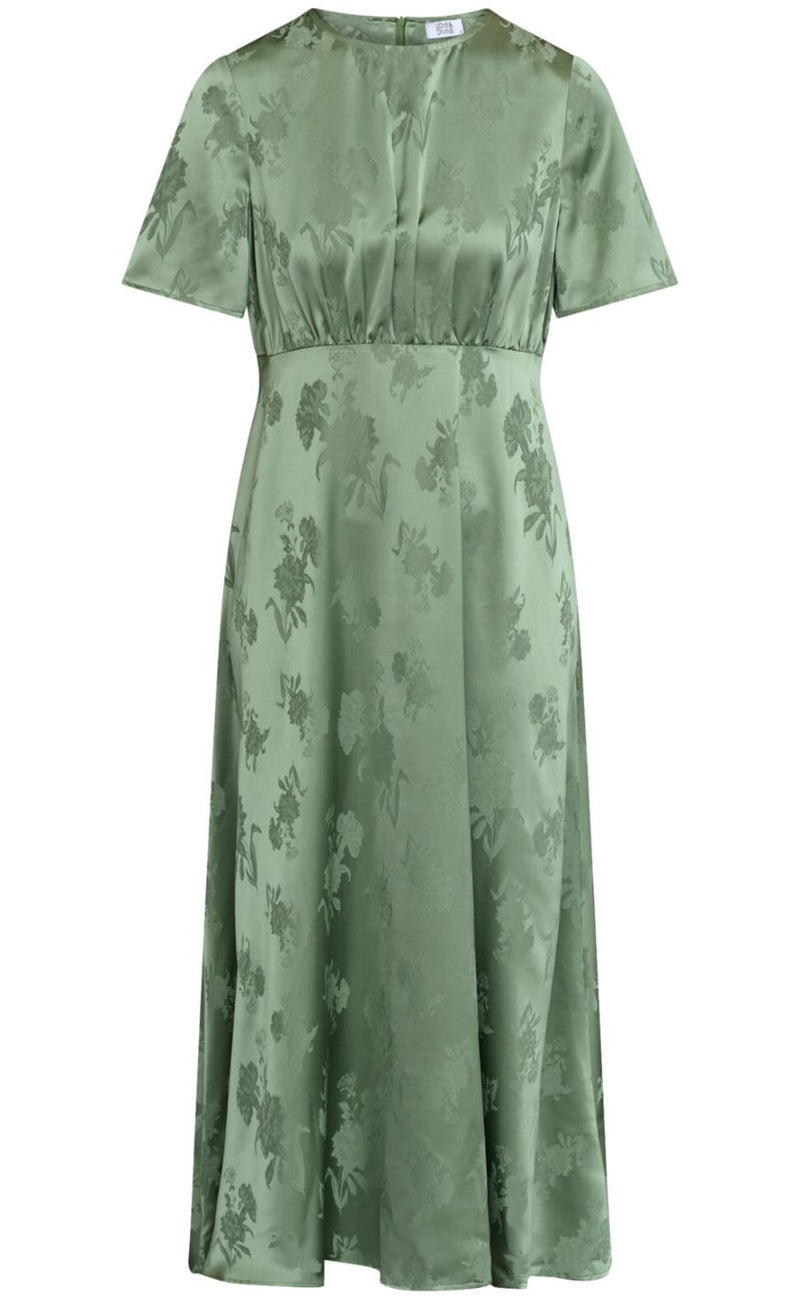 Love & Divine Kjole - Love1561-2 - Green Flower