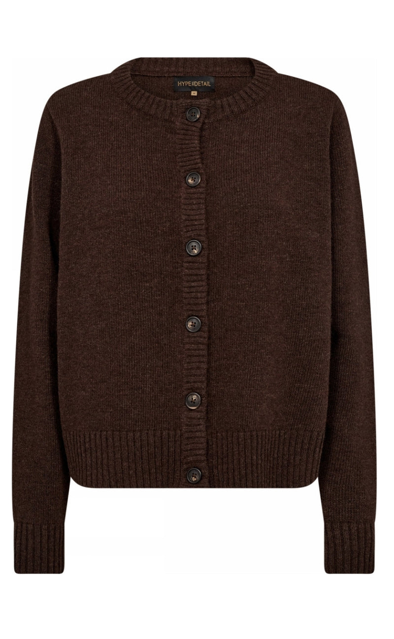 Hype The Detail Cardigan - 930-14 - Brown