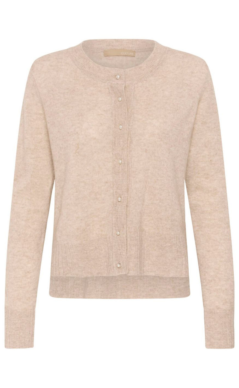 Culture Cardigan - Taia Arrow - Beige Melange