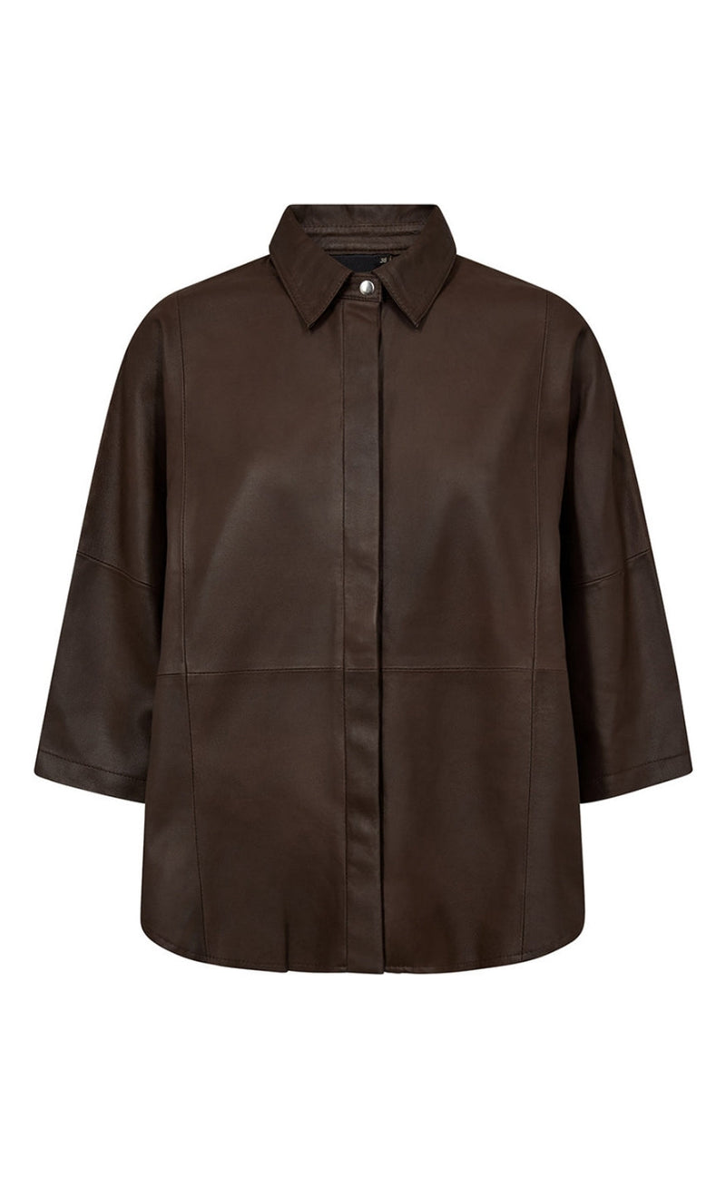 Depeche Skjorte - Tenna - Brown