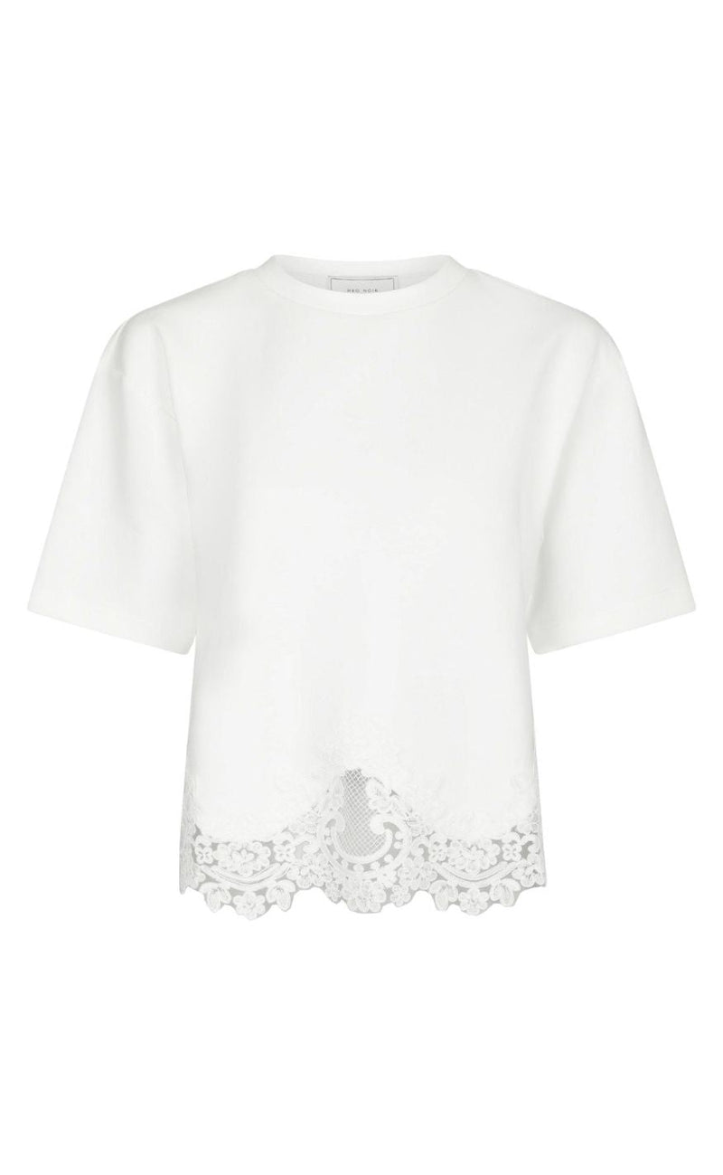Neo Noir T-shirt - Iria Lace - White