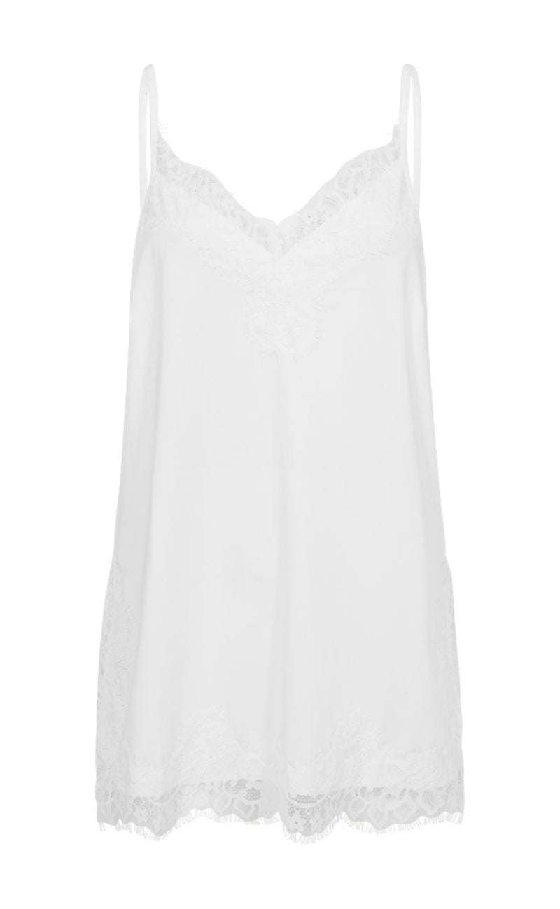Freequent Topp - Bicco Lace - Off-white