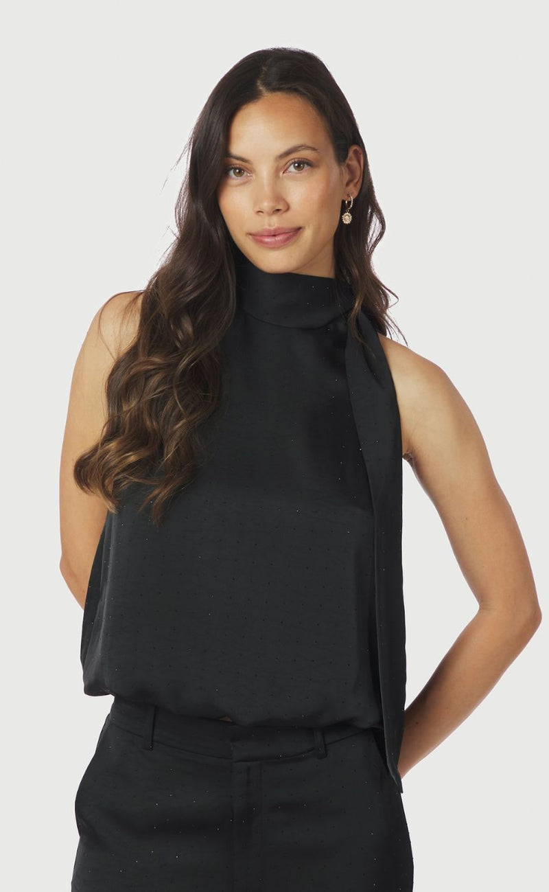 Neo Noir Topp - Veda Heavy Sateen Bedaz - Black