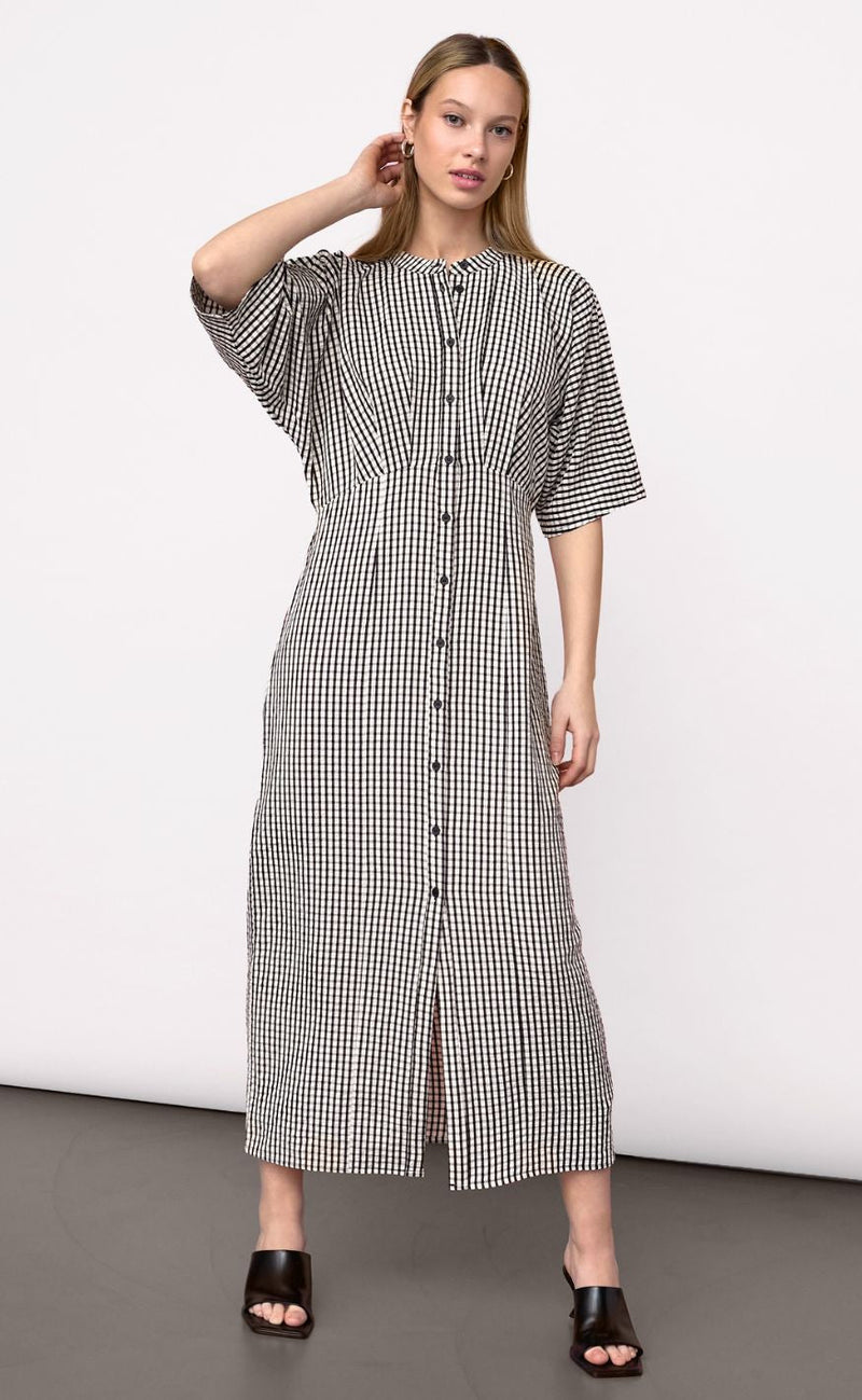 Sisters Point Kjole - ELEO-DR1 - Cream/Black Check