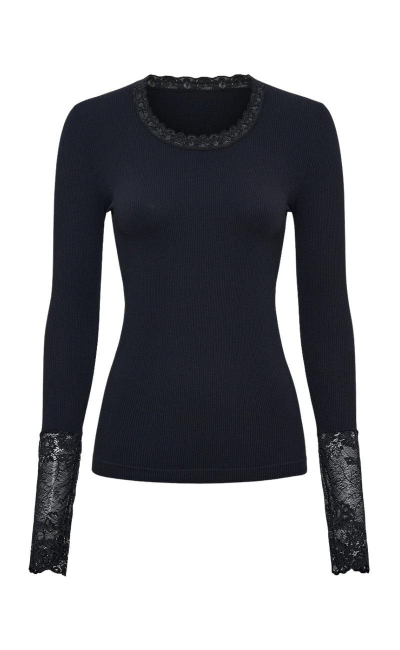 Tim & Simonsen Bluse - Frida Lace - Nero