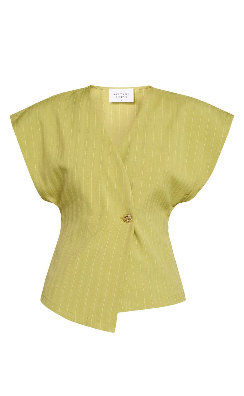 Sisters Point Vest - EVELA-VE2 - Lime Pinstripe