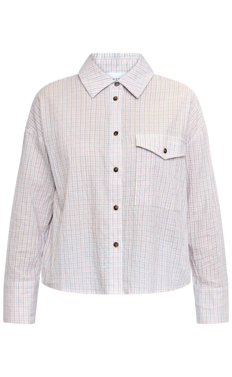 Sisters Point Skjorte - Vibeke-SH - Soft Rose Check