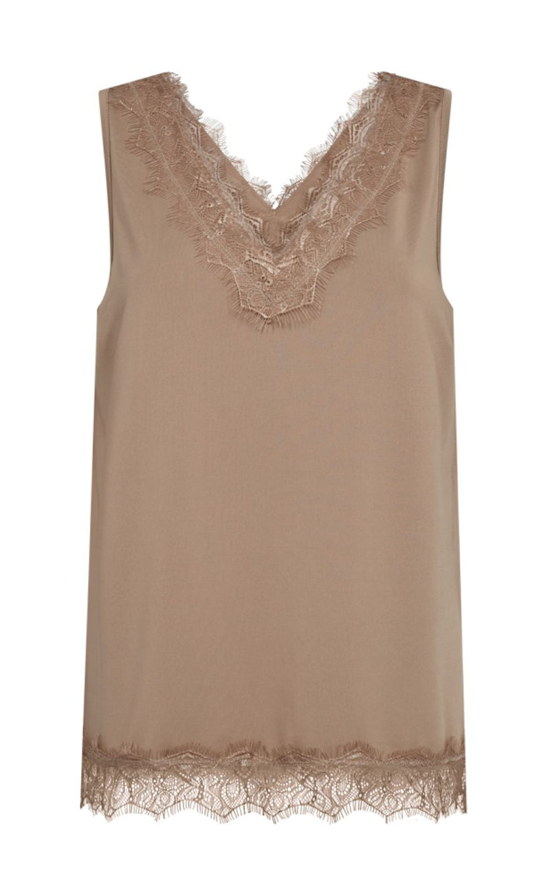 Freequent Topp - Bicco - Desert Taupe