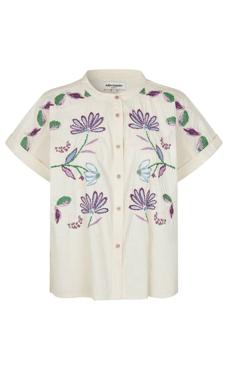 Lollys Laundry Skjorte - Mya - Creme