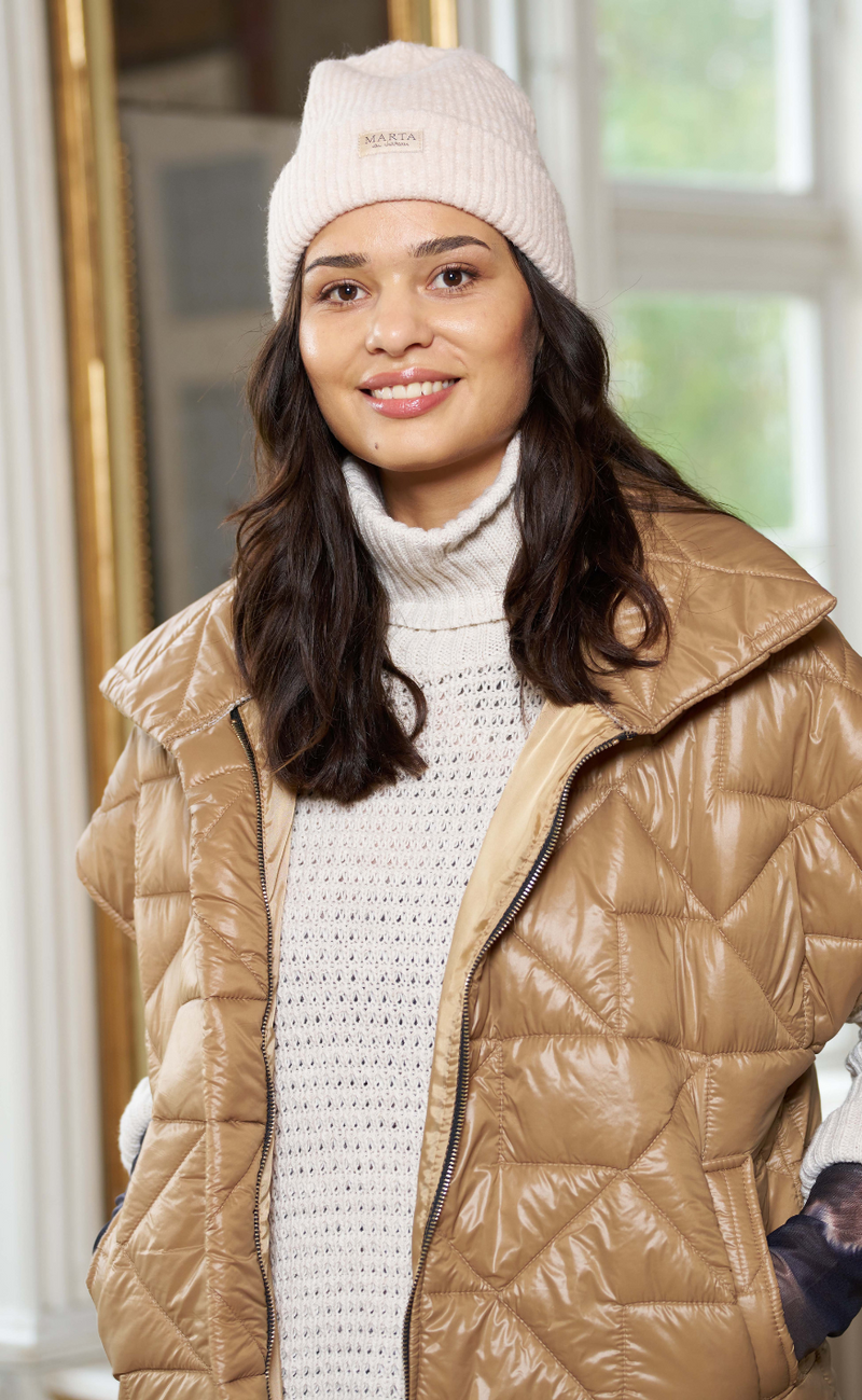 Marta Du Chateau Hatt - Rib Beanie - Beige